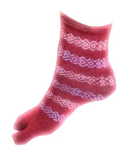 Women's Printed Ankle Length Double Knit Thumb Cotton Multicolored Socks Combo Random Colours & Design (PACK OF