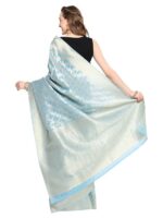 incredible sarees Katan Silk Tissue Banarasi Saree For Women (Free Size) - Image 2