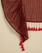 Striped Saree with Ruffles - Image 5