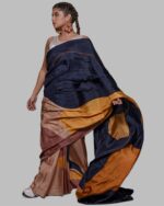 Colourblock Silk Saree - Image 2