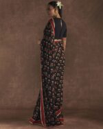 Women Art Silk Saree with Contrast Border - Image 4