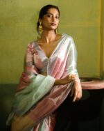 Women Handloom Tissue Silk Saree - Image 7