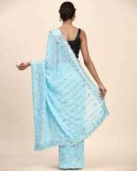 Women Embroidered Georgette Saree - Image 2