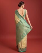 Women Banarasi Silk Saree With Blouse Piece - Image 4