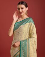 Women Banarasi Silk Saree With Blouse Piece - Image 2