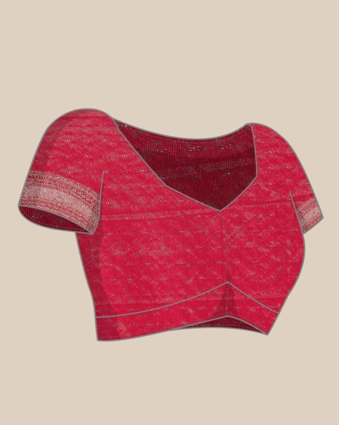 Women Art Silk Saree with Contrast Border - Image 4