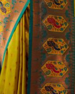 Women Silk Traditional Saree with Zari Border - Image 2